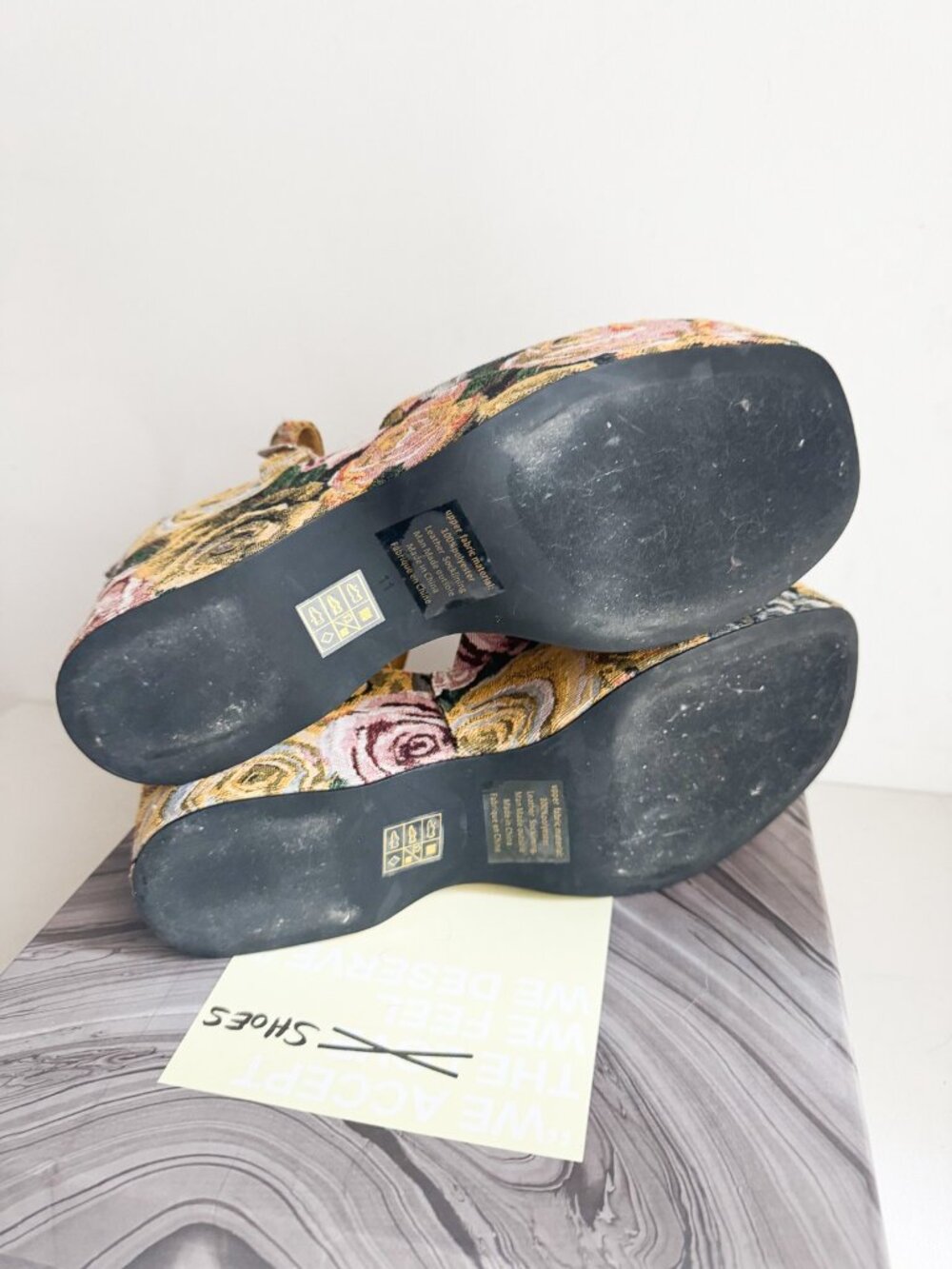 Jeffrey Campbell Floral Tapestry BOHEMIAN Wedge Heels 11 - Picture 5 of 10